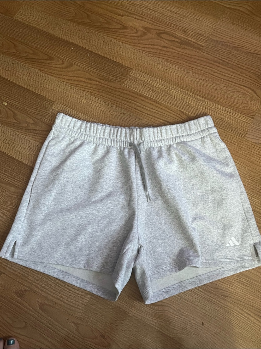 adidas Women’s Light Gray Athletic Shorts